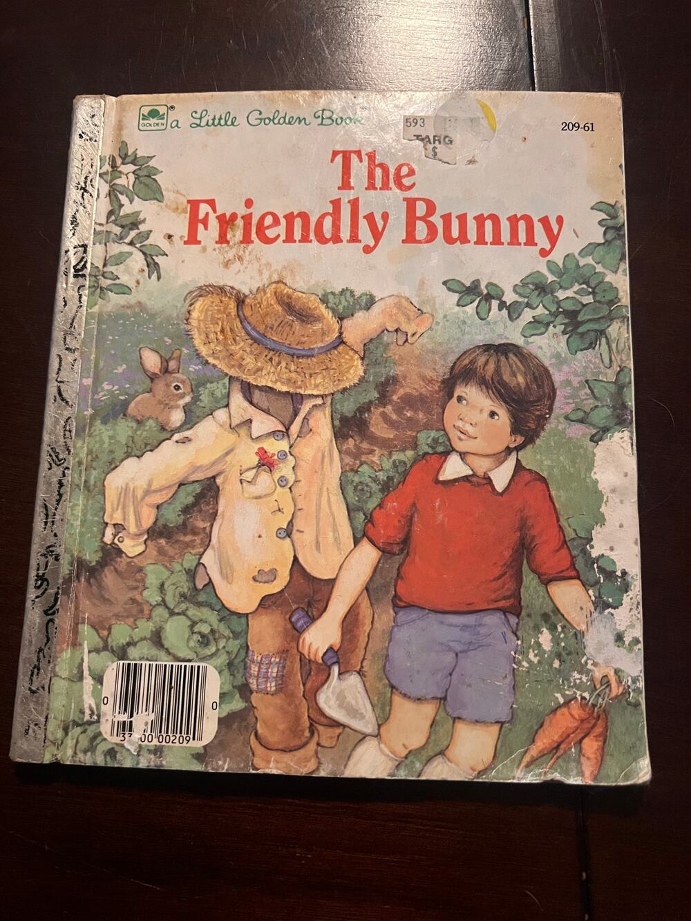 Little Golden Books "The Friendly Bunny" Hard Cover Picture Book Childs Reader